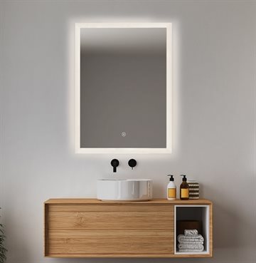 SUNRISE-1 spejl med LED lys & farveskift - 60x80 cm